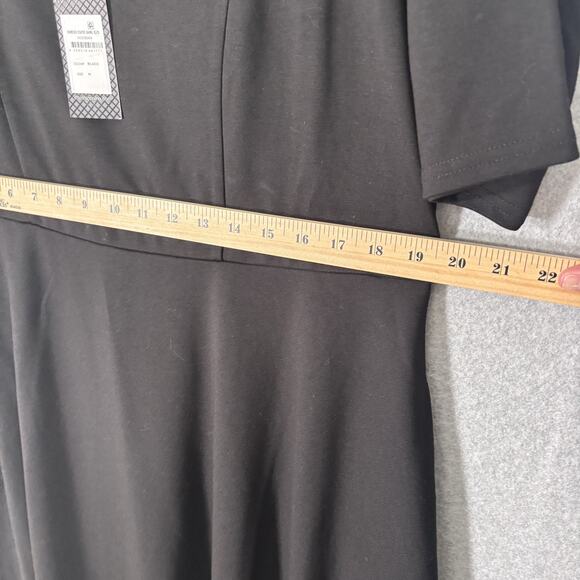 90s City Chic Dress 18 Crepe Stretch Flowy Skater Twee Cute Girl Minimal Quiet - Picture 9 of 12